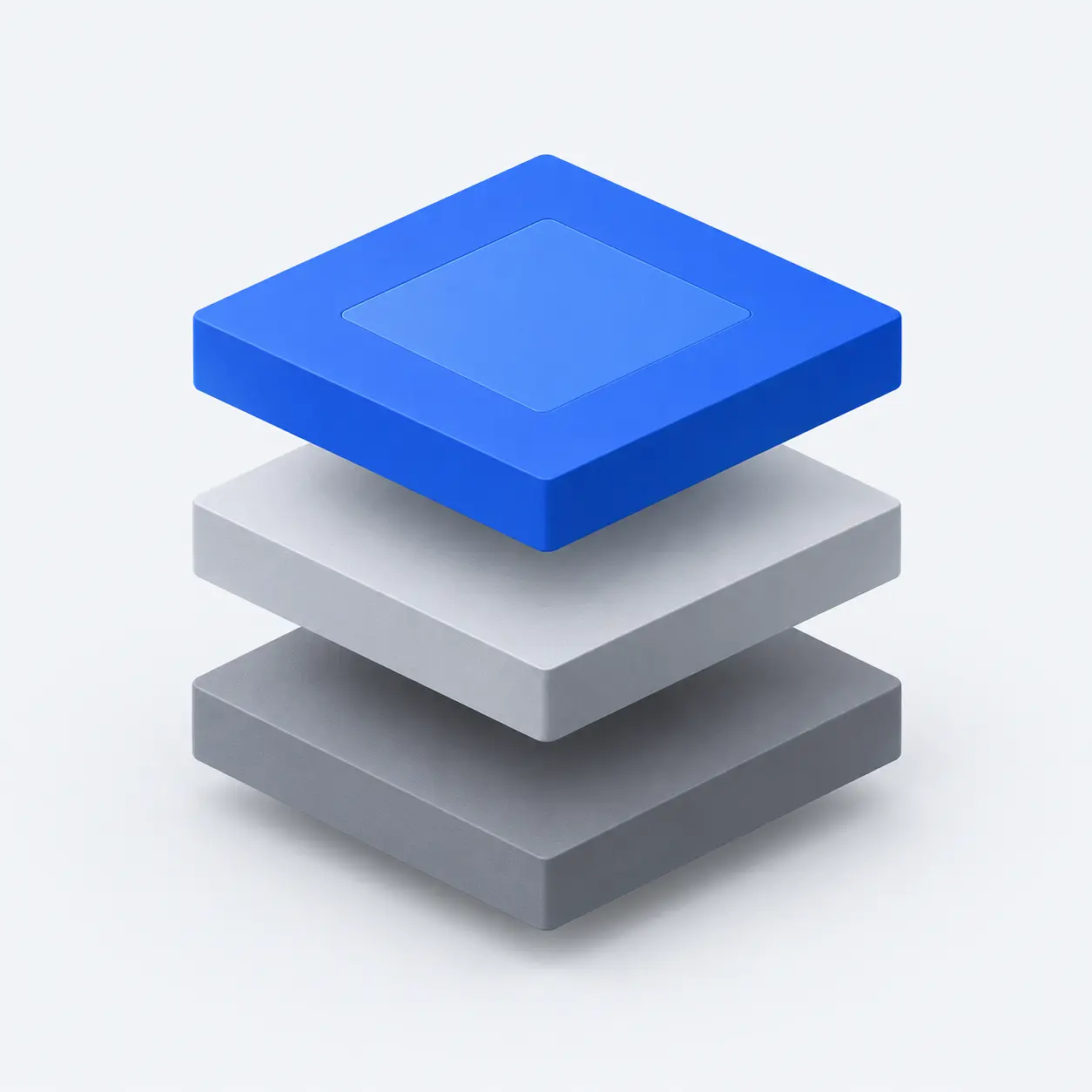 Adaptix — Infraestructura cloud Tres capas de infraestructura en azul y gris